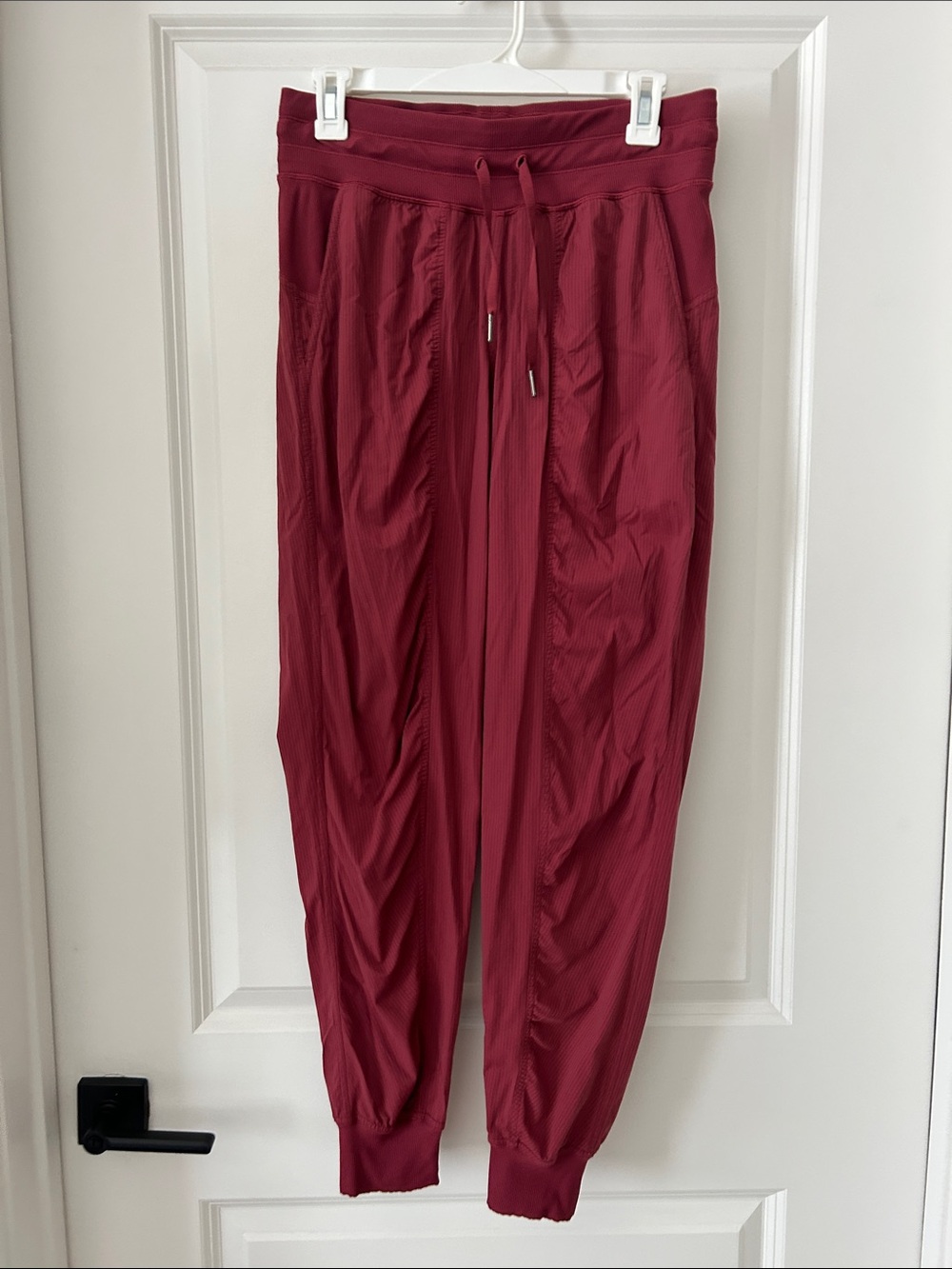 Lululemon Dance Studio Drawstring Jogger Pants in Burgundy